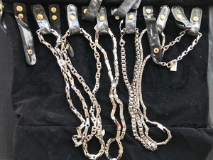 lot 11 image: NO RESERVE- 5 Luxury Chain Necklaces  1 Chain Bracelet- Retail $1300
