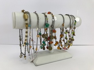 lot 24 image: Eclectic Ankle Bracelets & Stand (Lot of 10)