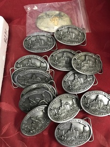 lot 110 image: Le Center Belt Buckles