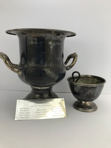 lot 124 image: Silver Plated Easton Hooters Rockets Trophy  Dish