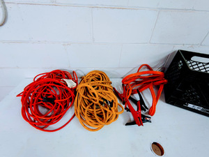 lot 530 image: Extension Cords and Jumper Cables