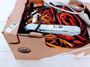 lot 540 image: Extension Cords, Jumper Cables and Power Strips