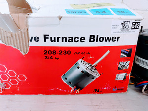 lot 542 image: Wagner Furnace Motor Model No WG840590, New in Box