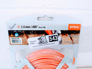 lot 543 image: Stihl Premium Round Trimmer Line, New In Box