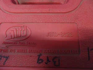 lot 5 image: ATD Model 8623 (7) piece  Drive Wheel Bearing Locknut Socket Set