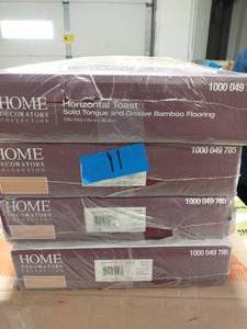 lot 11 image: Horizontal Toast 58 in. T x 5 in. W x 38.59 in. L Solid Bamboo Flooring(24.12 sq. ft.  case)