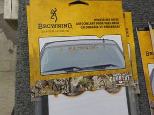 lot 99 image: 6 Pack Browning Windshield Decals...