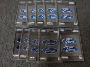 lot 104 image: Lot of 10 Chroma Ford Domed Emblemz...