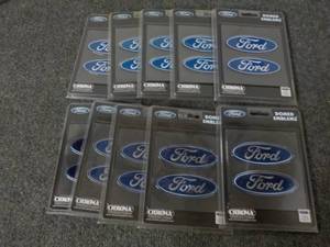 lot 105 image: Lot of 10 Chroma Ford Domed Emblemz...