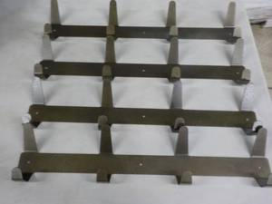 lot 143 image: Lot of 4 Hammered Metal Wall Hooks...