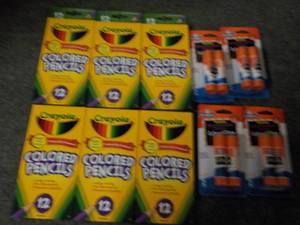 lot 173 image: 6 - 12 packs Crayola Colored Pencil...