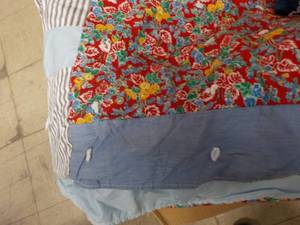lot 201 image: really large box quilts, blankets, ...