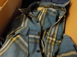 lot 205 image: 4 boxes previously worn mens cloth...