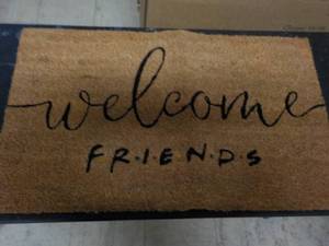 lot 225 image: Welcome Friends mat 18x30...