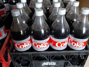 lot 233 image: Case of 12 1.25 liter Diet Coke...