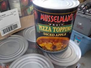 lot 238 image: 7.2 lb. can Musselmans Diced Apple...