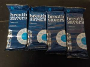 lot 242 image: 4 8 packs Peppermint Breath Savers...