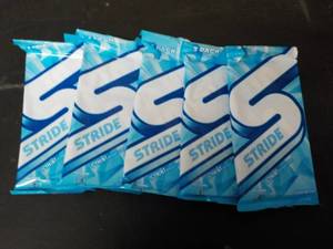 lot 249 image: 5 3 packs Stride sugar free icy min...
