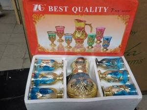 lot 295 image: ZG Best Quality 7 piece pitcher and...