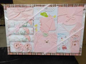 lot 302 image: Pink Baby Gift Set...