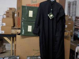 lot 310 image: AJYADELASHRY size 58 black robe new...
