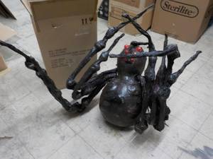 lot 335 image: Giant spider with red eyes - needs ...