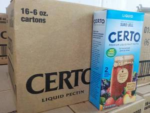 lot 348 image: 16 6 oz. cartons Sure-Jel Certo Liq...