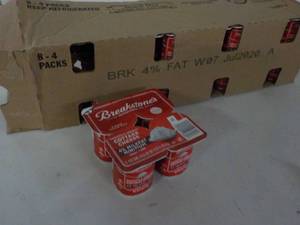 lot 377 image: 8 4 packs 4 oz. cups Breakstones Co...