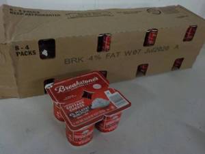 lot 378 image: 8 4 packs 4 oz. cups Breakstones Co...