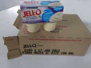 lot 379 image: 6 4 packs Jell-O crme brulee rice...