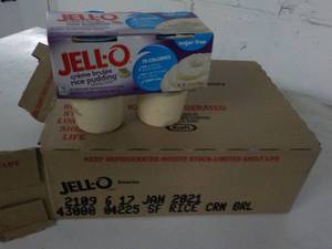 lot 380 image: 6 4 packs Jell-O crme brulee rice...