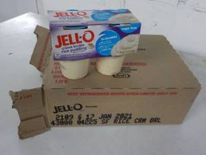 lot 381 image: 6 4 packs Jell-O crme brulee rice...