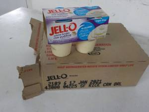 lot 382 image: 6 4 packs Jell-O crme brulee rice...