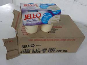 lot 384 image: 6 4 packs Jell-O crme brulee rice...