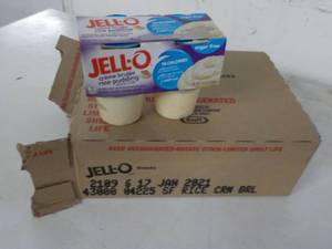 lot 386 image: 6 4 packs Jell-O crme brulee rice...