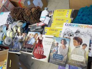 lot 407 image: craft lot with books...