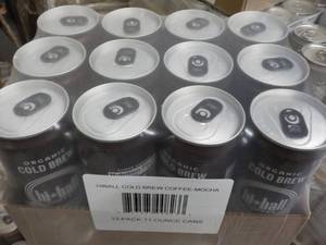 lot 416 image: 12 pack mocha 11 oz. cans Hiball Co...