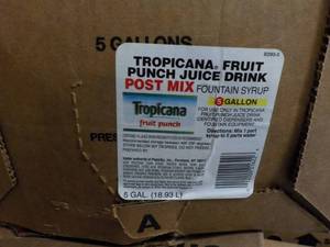 lot 434 image: 3 5 gallon Tropical Fruit Drink pos...