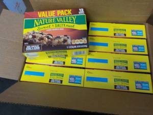 lot 447 image: 7 boxes Nature Valley granola bars...