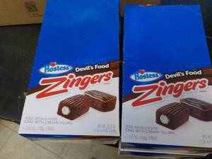 lot 455 image: 4 boxes Hostess Devils Food Zinger...
