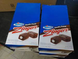 lot 457 image: 4 boxes Hostess Devils Food Zinger...