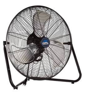 lot 11 image: B-AIR 20 in. Firtana-20X High-Velocity Floor Fan in Black