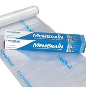 lot 14 image: CERTAINTEED MemBrain 8 ft. x 100 ft. Air Barrier with Smart Vapor Retarder