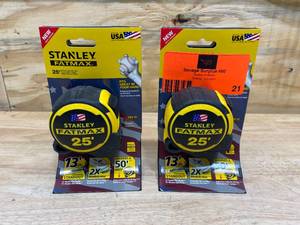 lot 21 image: STANLEY Lot of 2-  FATMAX 25 ft. Tape Measures