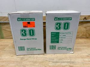 lot 23 image: Lot of 2 Cases of-  30 Gauge Hand Wrap (4 Rolls per Case)