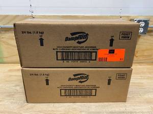 lot 61 image: DAMPRID Lot of 2 Cases of-  4 lbs. Fragrance Free Hi-Capacity Moisture Absorber (Two 4-lb. buckets per case)