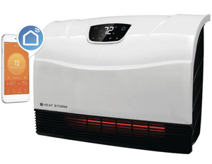 lot 77 image: HEAT STORM 1,500-Watt Wi-Fi Smart Heater Deluxe Indoor Wall Mount Infrared Heater