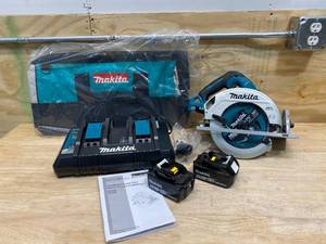 lot 6 image: MAKITA 18-Volt X2 LXT Lithium-Ion (36-Volt) Brushless Cordless 7-14 in. Circular Saw Kit 5.0Ah