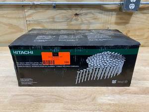 lot 108 image: HITACHI 1-34-in 15-Degree Pneumatic Roofing Nails (7200-Count)