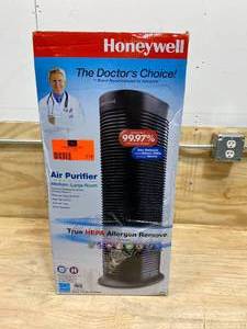 lot 119 image: HONEYWELL True HEPA Tower Air PurifierAllergen Remover